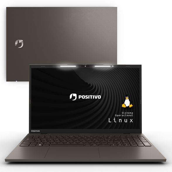 Notebook Positivo Vision i15 Intel® Core™ i5- 1135G7 Linux 8GB 256GB SSD Lumina Bar 15.6” FullHD - Cinza