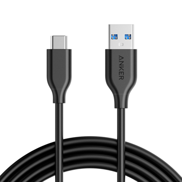 Cabo Anker PowerLine USB-C para USB 3.0 | 1,8 metros Preto