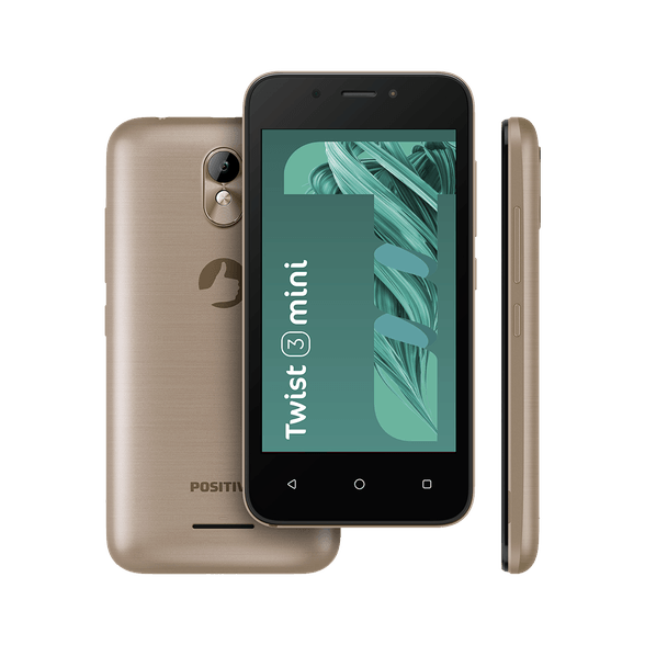 Smartphone Positivo Twist Mini 3 S431B 16GB Dual Chip 4" - Dourado