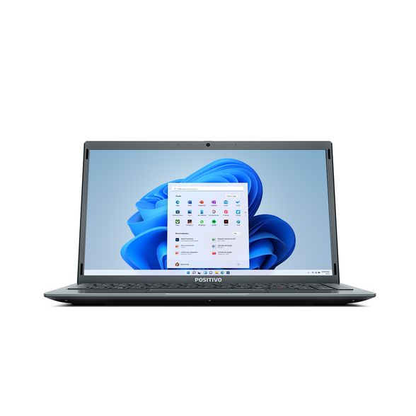 Notebook Positivo Motion C4120F-AX Intel® Celeron® Dual-Core™ Windows 11 Home SSD 14" Cinza - Inclui Microsoft 365*