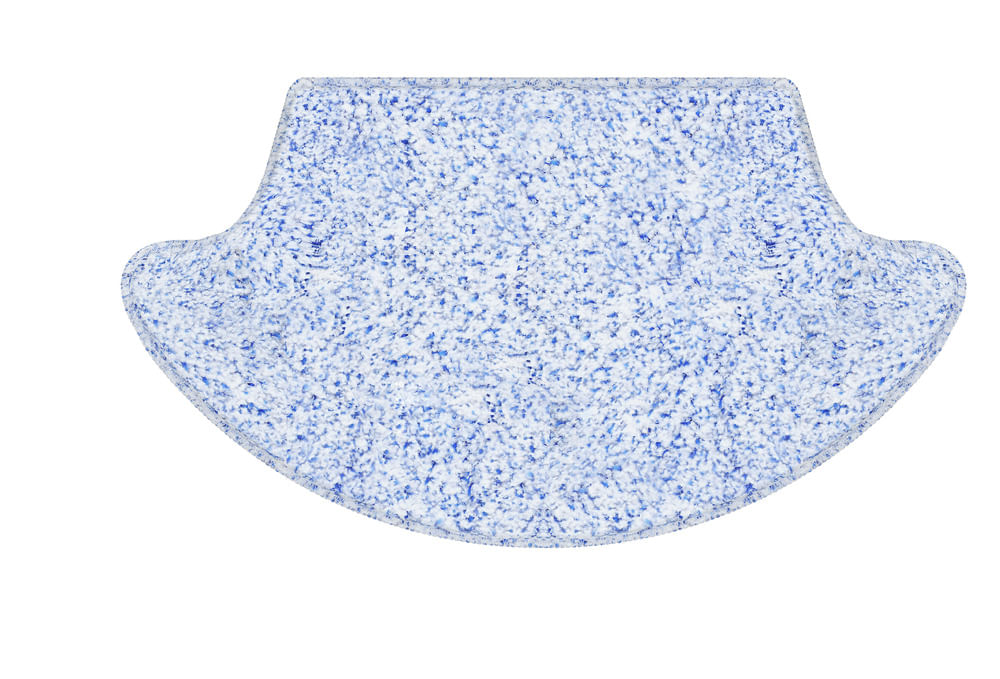 Pano para Smart Robô Aspirador Positivo Casa Inteligente - Compatível e Lavável - 270x160mm - Azul/Branco