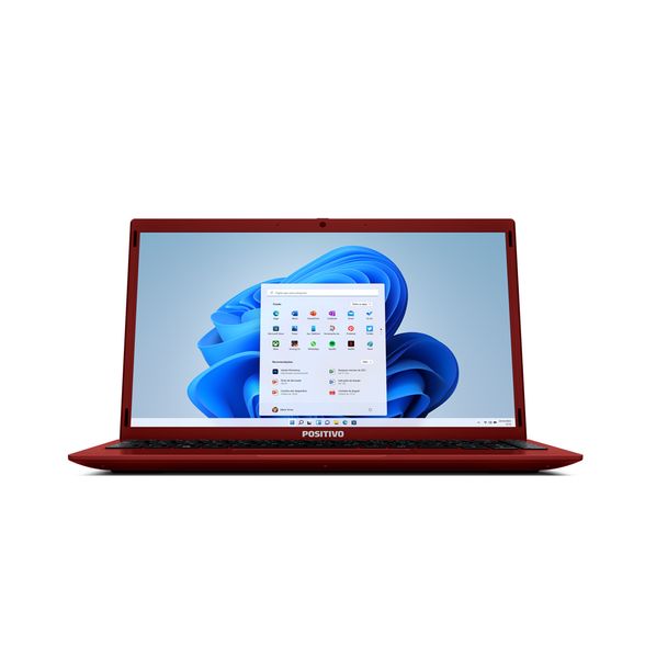 Notebook Positivo Motion C4500F Intel® Celeron® Dual-Core™ Windows 11 Home 4GB RAM 500GB HD 14'' - Vermelho