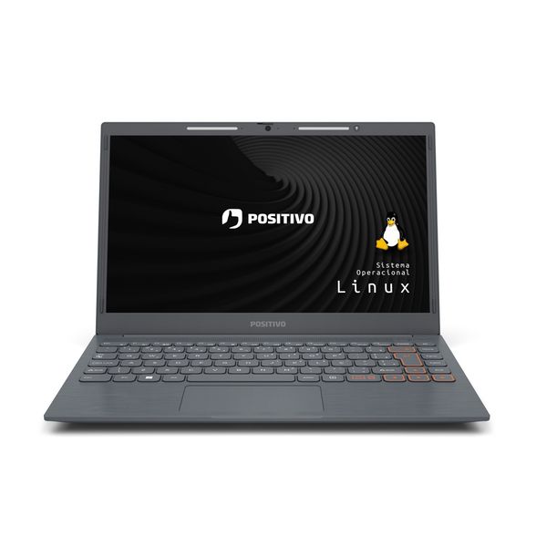 Notebook Positivo Vision C14 Intel® Celeron® Linux 4GB 128GB eMMC 14” HD Lumina BAR – Cinza