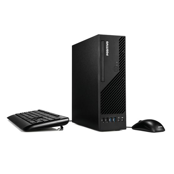 Computador Positivo Master D4300 AMD Ryzen 5-4600G Linux 8GB RAM 256GB SSD - Preto